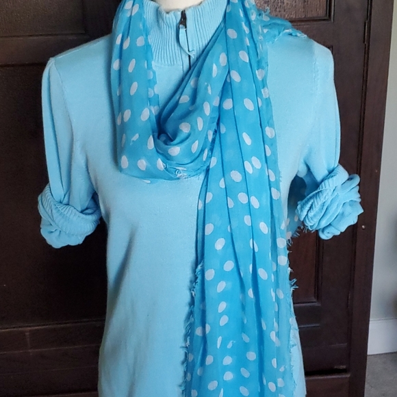 Vineyard vines women's Lt blue scarf - Picture 5 of 9